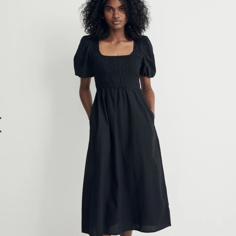 NWT Madewell Lucie Puff-Sleeve Mini Dress